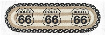Route 66 Oval Braided Stair Tread 27"x8.25"