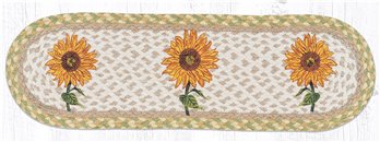 Sunflower Oval Braided Stair Tread 27"x8.25"