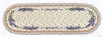 Lavender Oval Braided Stair Tread 27"x8.25"