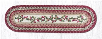 Cranberries Oval Braided Runner 13"x48"