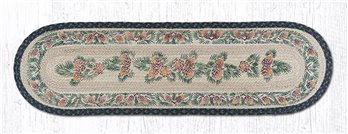 Pinecone Oval Braided Runner 13"x48"