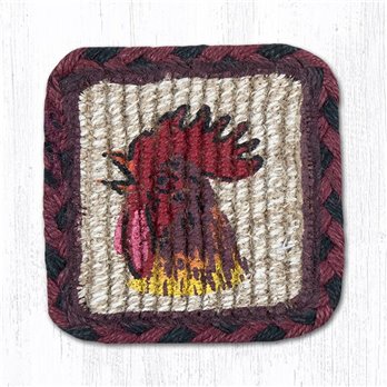Morning Rooster Wicker Weave Braided Table Runner 13"x36"