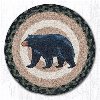 Mama Bear Printed Round Braided Trivet 10"x10"