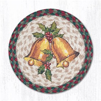 Holly Bell Printed Round Braided Trivet 10"x10"