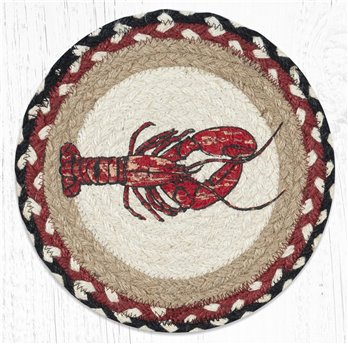 Fresh Lobster Printed Round Braided Trivet 10"x10"