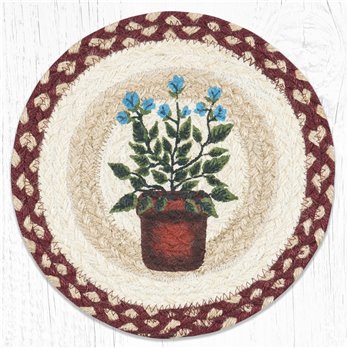 Sage Printed Round Braided Trivet 10"x10"