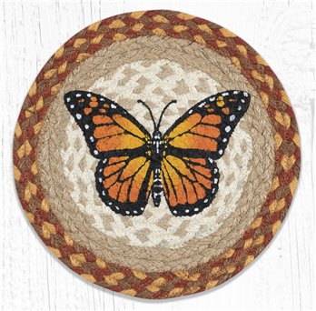 Monarch Printed Round Braided Trivet 10"x10"