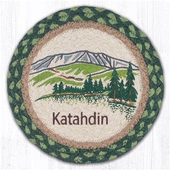 Katahdin Printed Round Braided Trivet 10"x10"