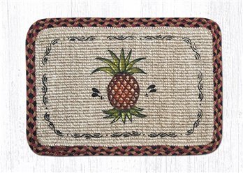 Pineapple Wicker Weave Braided Trivet 9"x9"