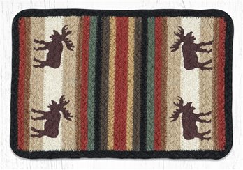 Moose Rectangular Printed Braided Swatch 10"x15"