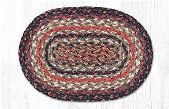 Terracotta Oval Braided Swatch 10"x15"