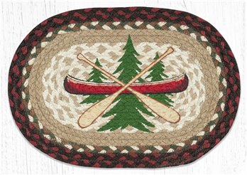 Adirondack Canoe Printed Oval Braided Swatch 10"x15"