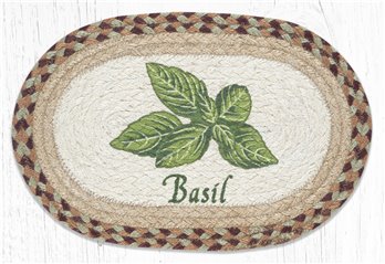 Basil Printed Oval Braided Swatch 10"x15"