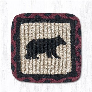 Cabin Bear Wicker Weave Braided Swatch 10"x15"