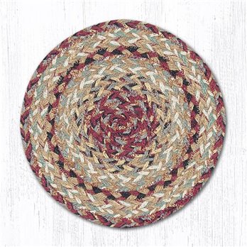 Burgundy Round Braided Swatch 10"x10"