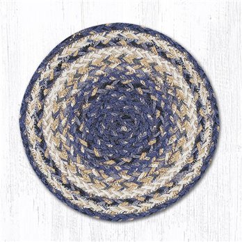 Deep Blue Round Braided Swatch 10"x10"