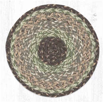 Moss Bark Round Braided Swatch 10"x10"