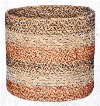 Honeycomb Sedge Grass Braided Basket 6"x6.5"