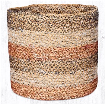 Honeycomb Sedge Grass Braided Basket 7"x7.5"