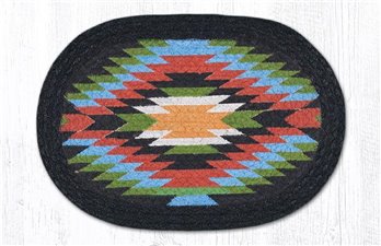 Native 1 Printed Oval Braided Swatch 10"x15"