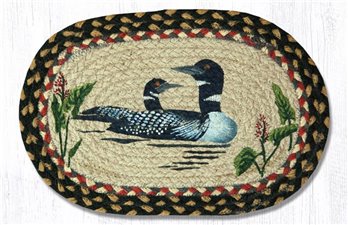 Loon Printed Oval Braided Swatch 10"x15"