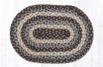 Blue Oval Braided Swatch 10"x15"