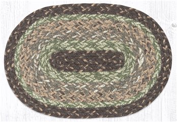 Moss Bark Oval Braided Swatch 10"x15"