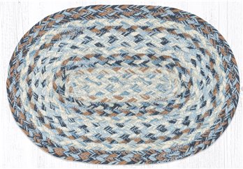 Denim Oval Braided Swatch 10"x15"