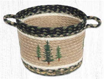 Tall Timbers Printed Braided Utility Basket 9"x7"