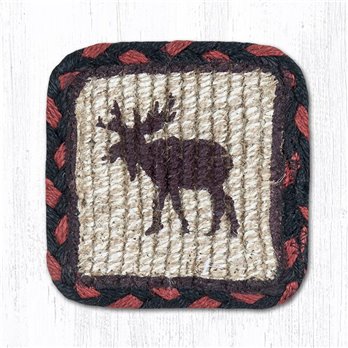 Moose/Pinecone Wicker Weave Braided Swatch 10"x15"