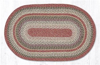 Sage Oval Braided Rug 27"x45"