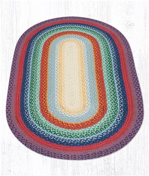 Rainbow 1 Oval Braided Rug 3'x5'