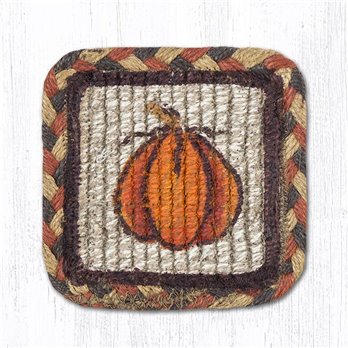 Harvest Pumpkin Wicker Weave Braided Swatch 10"x15"