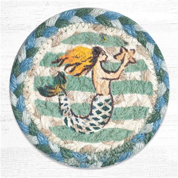 Mermaid Printed Coaster 5"x5" Set of 4