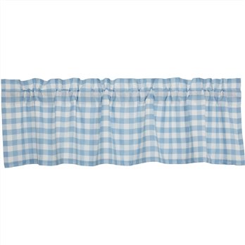 Annie Buffalo Blue Check Valance 16x60