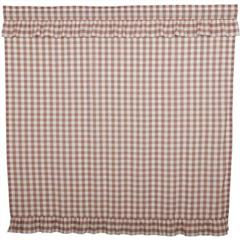 Annie Buffalo Portabella Check Ruffled Shower Curtain 72x72