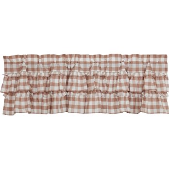 Annie Buffalo Portabella Check Ruffled Valance 16x60