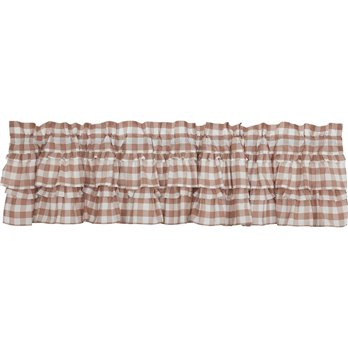 Annie Buffalo Portabella Check Ruffled Valance 16x72