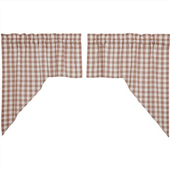 Annie Buffalo Portabella Check Swag Set of 2 36x36x16