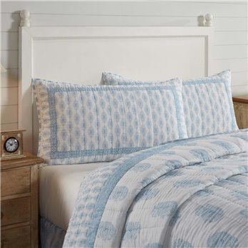 Avani Blue King Sham 21x37