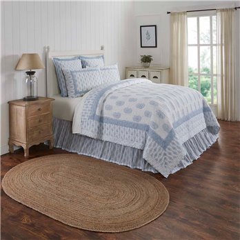 Avani Blue Luxury King Quilt 120Wx105L