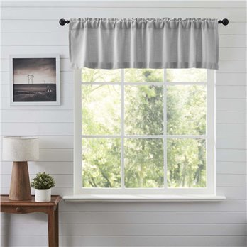 Burlap Dove Grey Valance 16x72