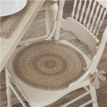 Cobblestone Jute Chair Pad 15 inch Diameter