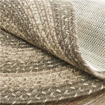 Cobblestone Jute Rug Oval w/ Pad 60x96