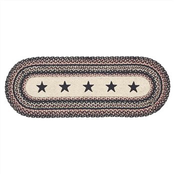 Colonial Star Jute Oval Runner 13x36