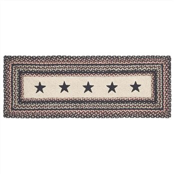 Colonial Star Jute Rect Runner 13x36