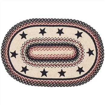 Colonial Star Jute Rug Oval 20x30
