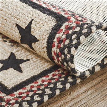 Colonial Star Jute Rug Rect w/ Pad 48x72