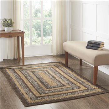 Espresso Jute Rug Rect w/ Pad 48x72