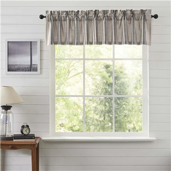 Grain Sack Charcoal Valance 16x90